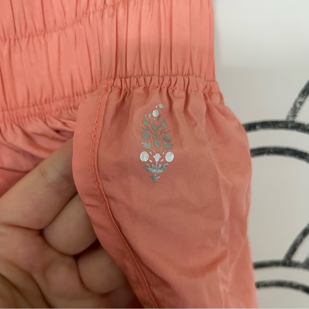 Free People FP Movement The Way Home Shorts High Rise Athletic Papaya Coral M - Picture 2 of 4